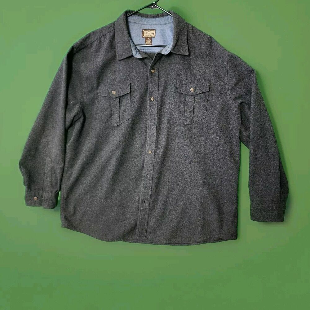 C.E. Schmidt Workwear Sz 2XL Wool Blend Flannel Shirt Jacket Button Up -Read Dsc